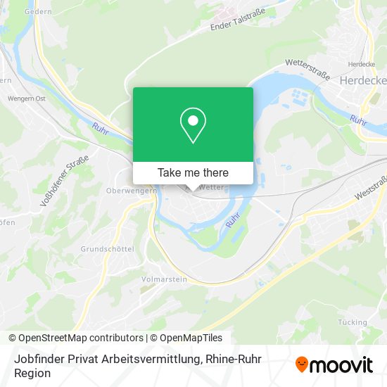 Jobfinder Privat Arbeitsvermittlung map