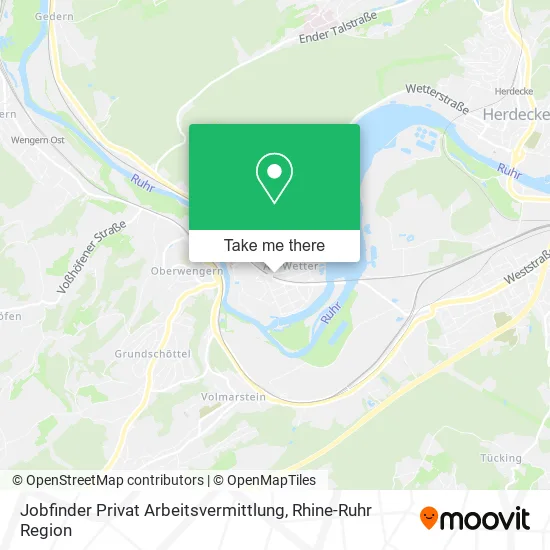 Карта Jobfinder Privat Arbeitsvermittlung