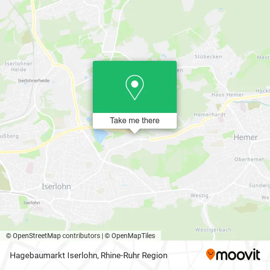 Карта Hagebaumarkt Iserlohn