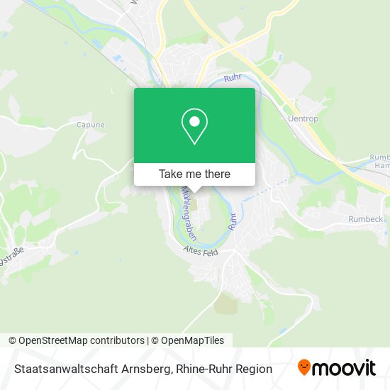 Staatsanwaltschaft Arnsberg map