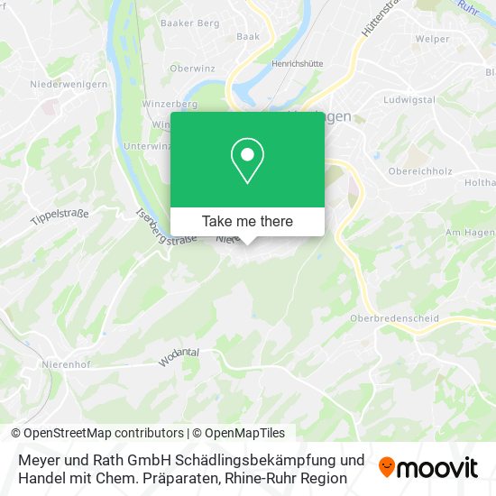 Карта Meyer und Rath GmbH Schädlingsbekämpfung und Handel mit Chem. Präparaten