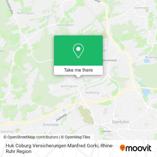 Huk Coburg Versicherungen Manfred Gorki map