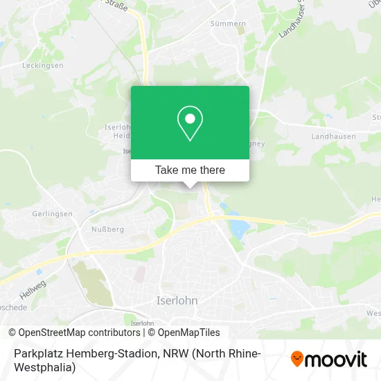 Parkplatz Hemberg-Stadion map