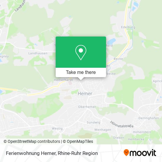 Ferienwohnung Hemer map