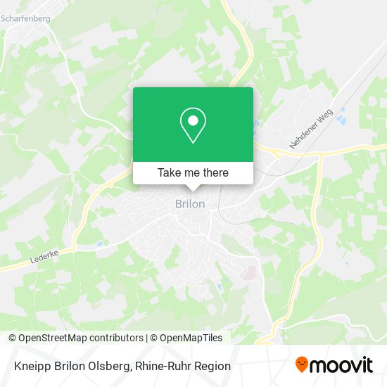 Kneipp Brilon Olsberg map