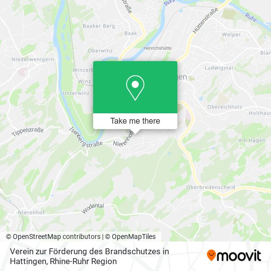 Карта Verein zur Förderung des Brandschutzes in Hattingen