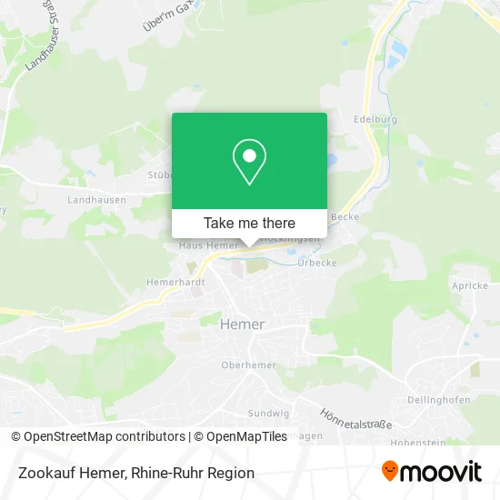 Карта Zookauf Hemer