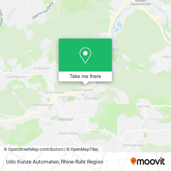 Карта Udo Kunze Automaten