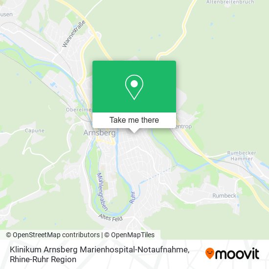 Klinikum Arnsberg Marienhospital-Notaufnahme map