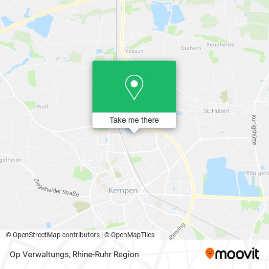 Карта Op Verwaltungs