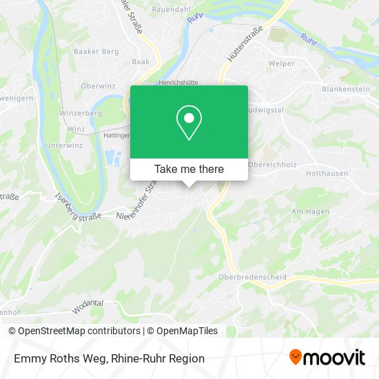 Emmy Roths Weg map