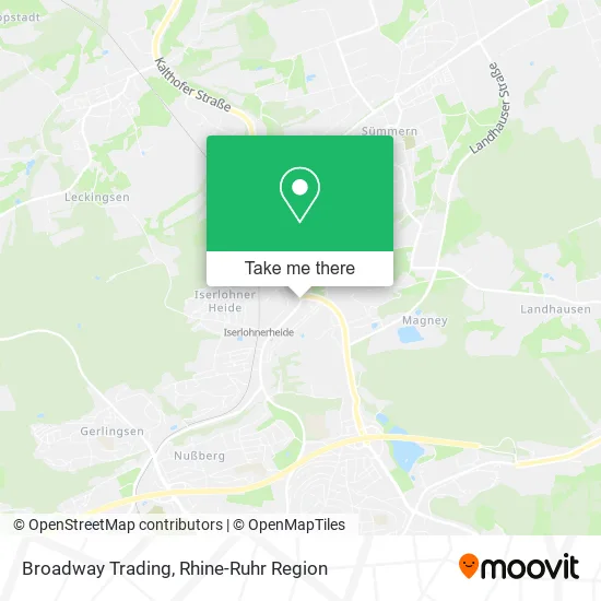 Карта Broadway Trading