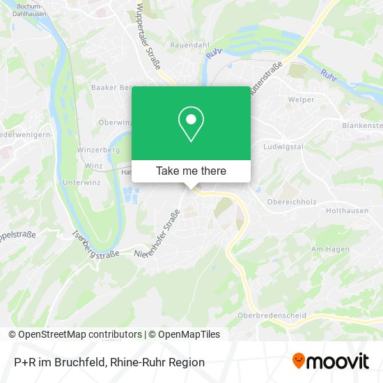 Карта P+R im Bruchfeld