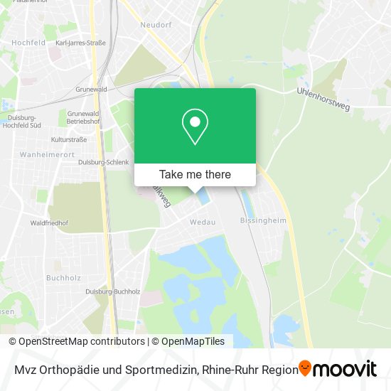 Mvz Orthopädie und Sportmedizin map