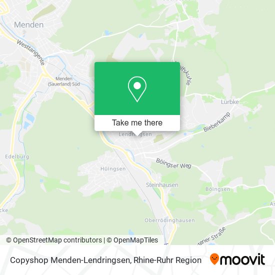 Copyshop Menden-Lendringsen map