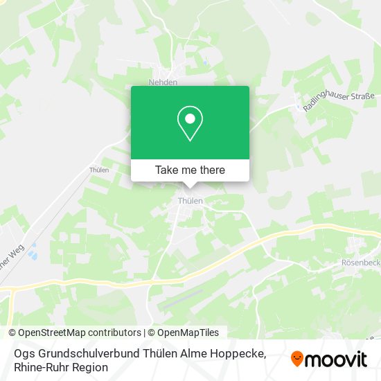 Ogs Grundschulverbund Thülen Alme Hoppecke map
