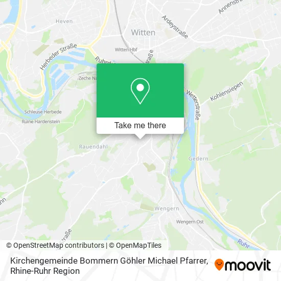 Карта Kirchengemeinde Bommern Göhler Michael Pfarrer