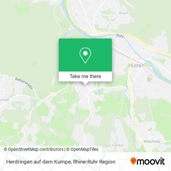 Herdringen auf dem Kumpe map