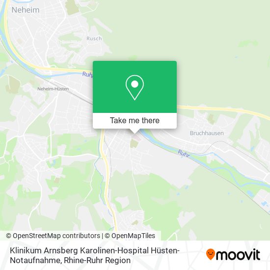 Klinikum Arnsberg Karolinen-Hospital Hüsten-Notaufnahme map