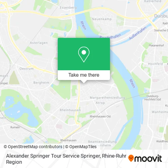 Карта Alexander Springer Tour Service Springer