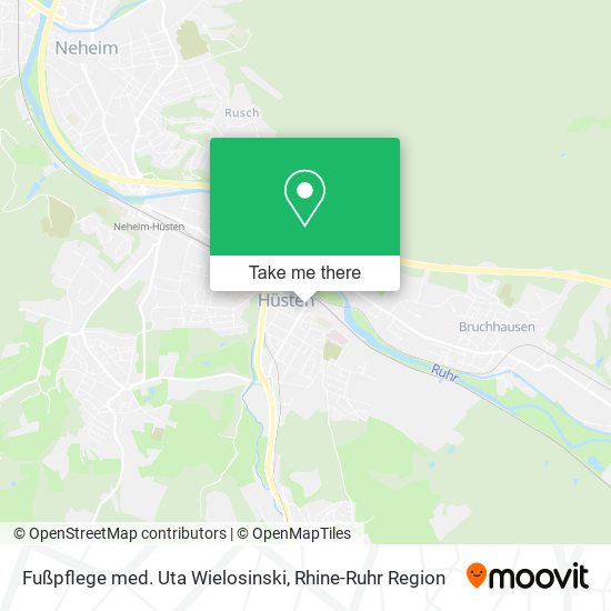 Fußpflege med. Uta Wielosinski map