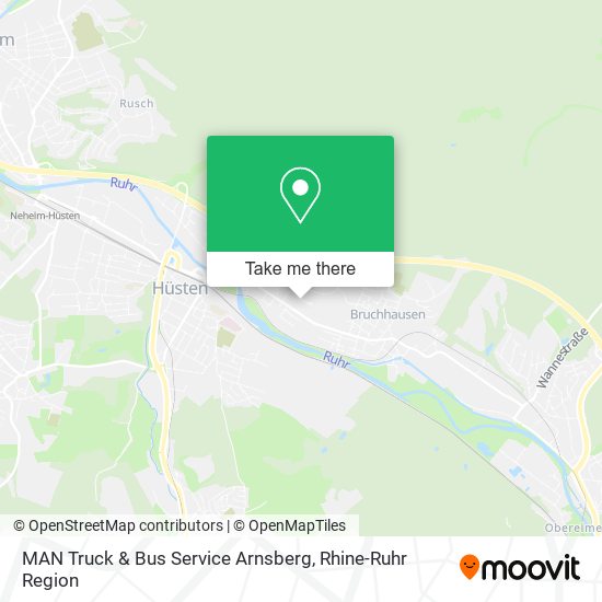 MAN Truck & Bus Service Arnsberg map