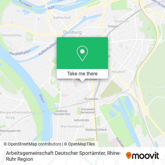 Карта Arbeitsgemeinschaft Deutscher Sportämter
