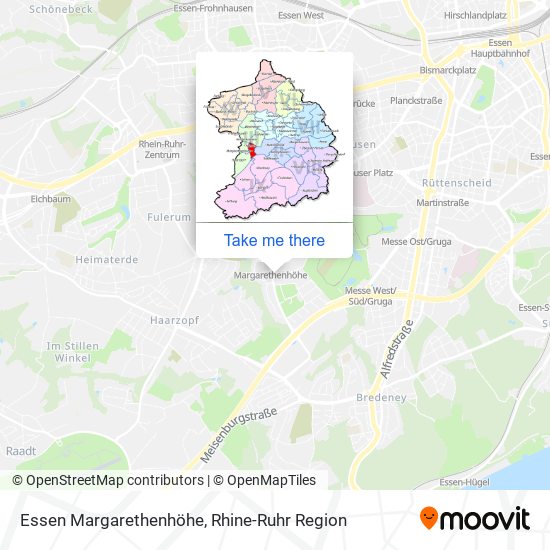 Essen Margarethenhöhe map