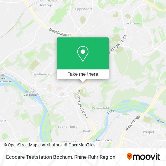 Ecocare Teststation Bochum map