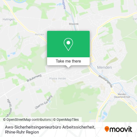 Aws-Sicherheitsingenieurbüro Arbeitssicherheit map