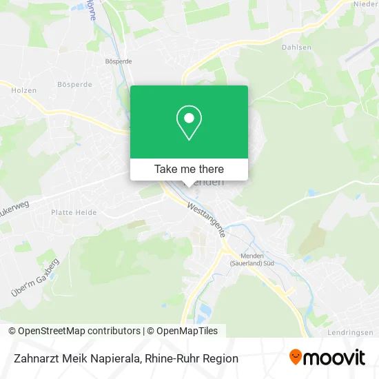 Карта Zahnarzt Meik Napierala