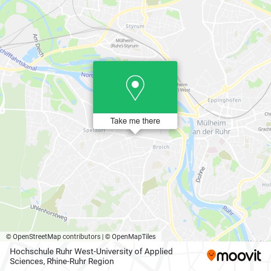 Карта Hochschule Ruhr West-University of Applied Sciences
