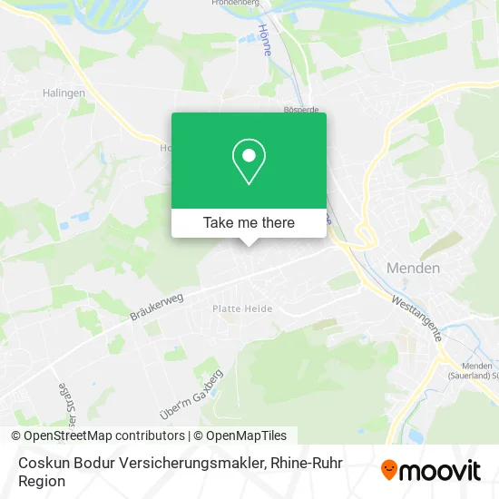 Карта Coskun Bodur Versicherungsmakler