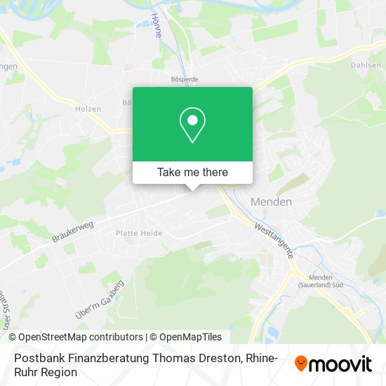 Postbank Finanzberatung Thomas Dreston map