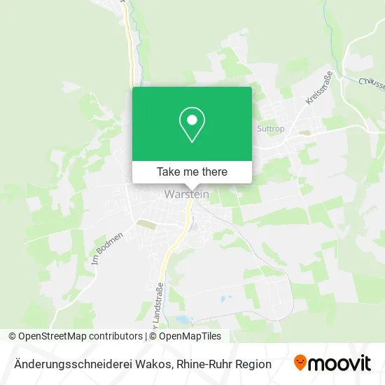 Карта Änderungsschneiderei Wakos