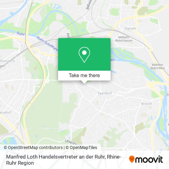 Manfred Loth Handelsvertreter an der Ruhr map