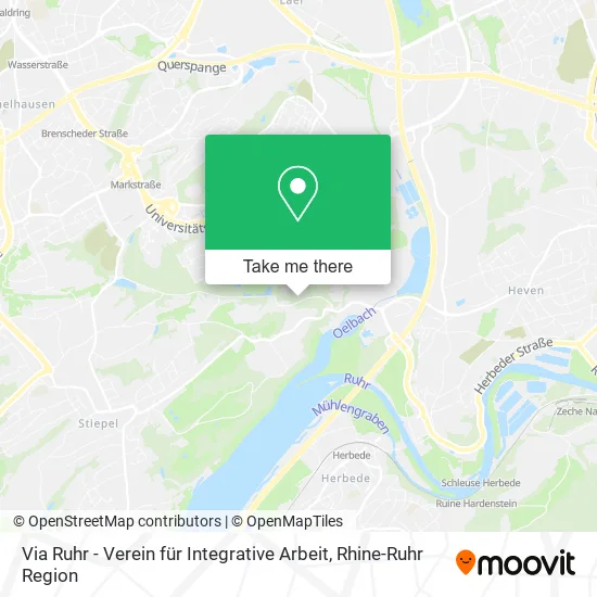 Карта Via Ruhr - Verein für Integrative Arbeit