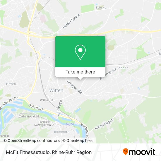 McFit Fitnessstudio map