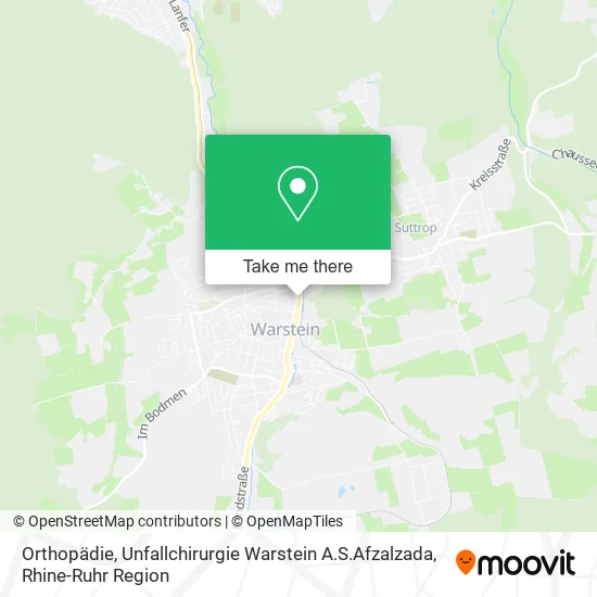 Карта Orthopädie, Unfallchirurgie Warstein A.S.Afzalzada