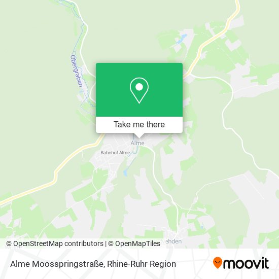 Alme Moosspringstraße map