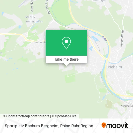 Карта Sportplatz Bachum Bergheim