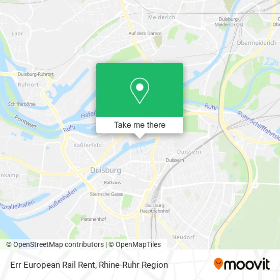 Карта Err European Rail Rent