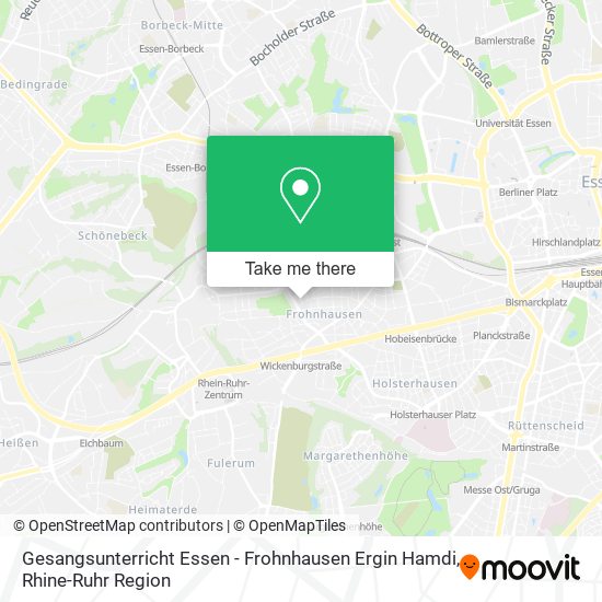 Gesangsunterricht Essen - Frohnhausen Ergin Hamdi map