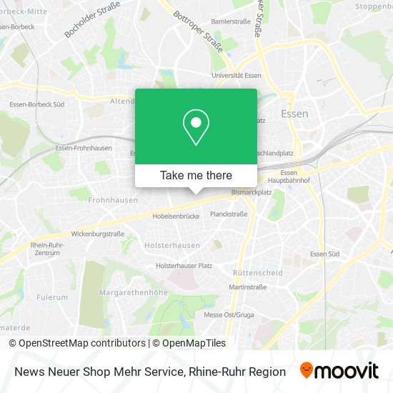 News Neuer Shop Mehr Service map