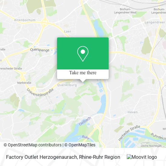 Карта Factory Outlet Herzogenaurach