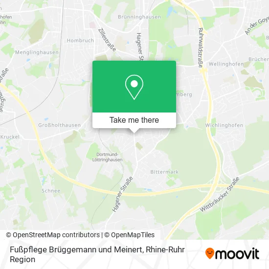 Карта Fußpflege Brüggemann und Meinert