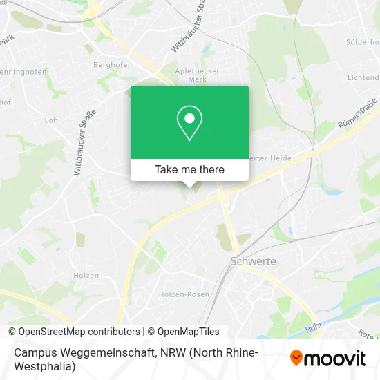 Campus Weggemeinschaft map