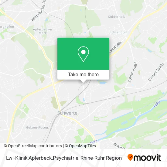 Карта Lwl-Klinik,Aplerbeck,Psychiatrie