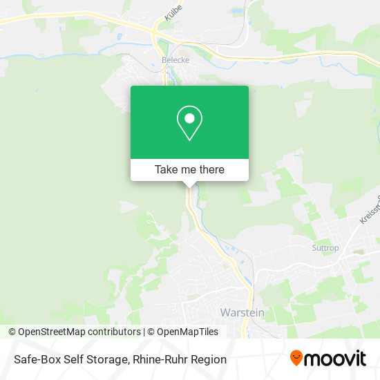 Safe-Box Self Storage map