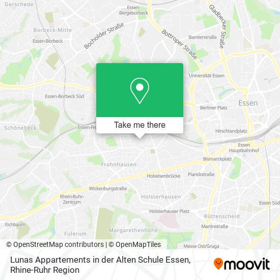 Карта Lunas Appartements in der Alten Schule Essen